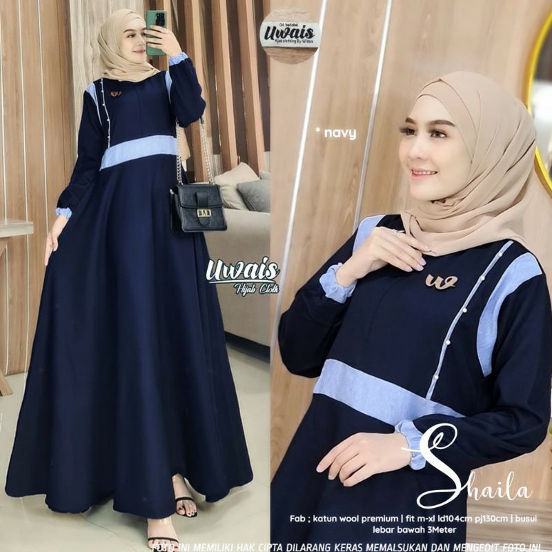 Gamis Kotak Kotak Kotak Fashion Muslim Women Latest Muslim Dress ...