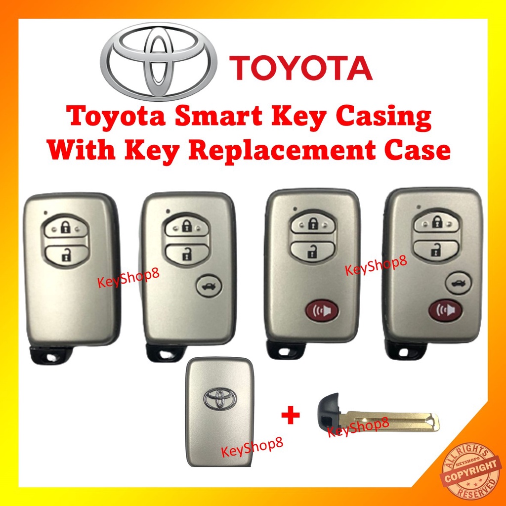 TOYOTA SMART KEY COVER CASING REPLACEMENT | Shopee Malaysia