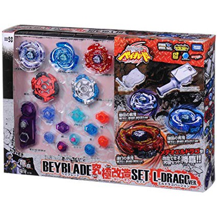 ORIGINAL TAKARA TOMY BEYBLADE BB-98 SET L-DRAGO Ver. Meteo L Drago ...