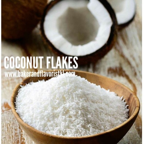 Desiccated Coconut Flakes 白椰丝蓉 Kelapa Parut Kering Kerisik | Shopee ...