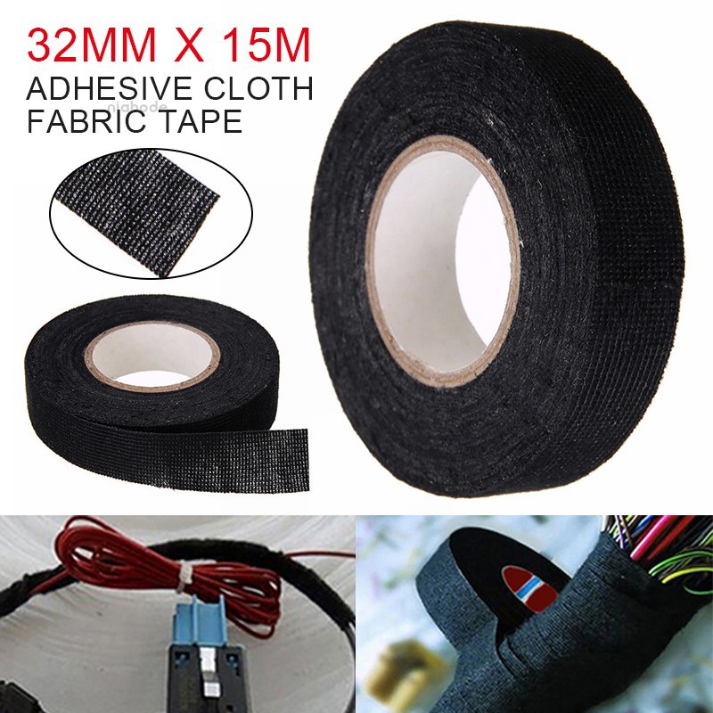 New 32mm*15m Adhesive Cloth Fabric Tape Cable Looms Wiring Harness For ...