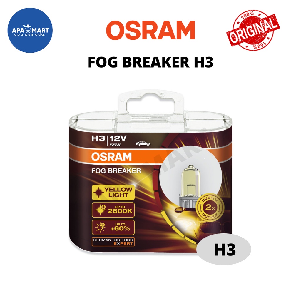 Genuine Osram Fog Breaker H3 Set (2 pcs) | Shopee Malaysia