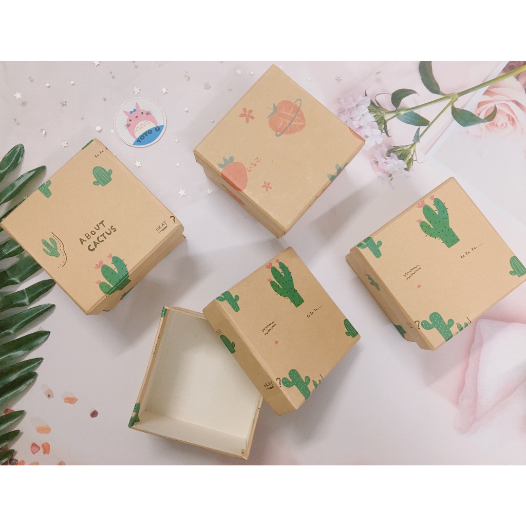 Cute Small 8x8x5cm kraft Gift Box As Gift Box, Birthday, Christmas ...