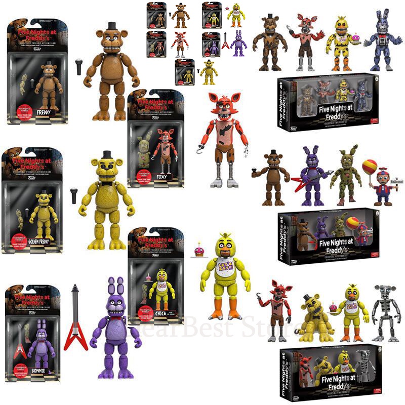 JINN Funko NAF FIVE NIGHTS AT FREDDY'S-4 Figure Pack-2016 Set BONNIE ...