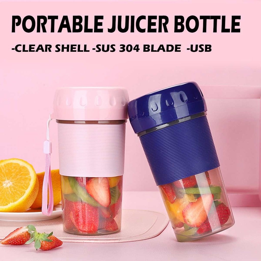 Portable clearance juicer bottle