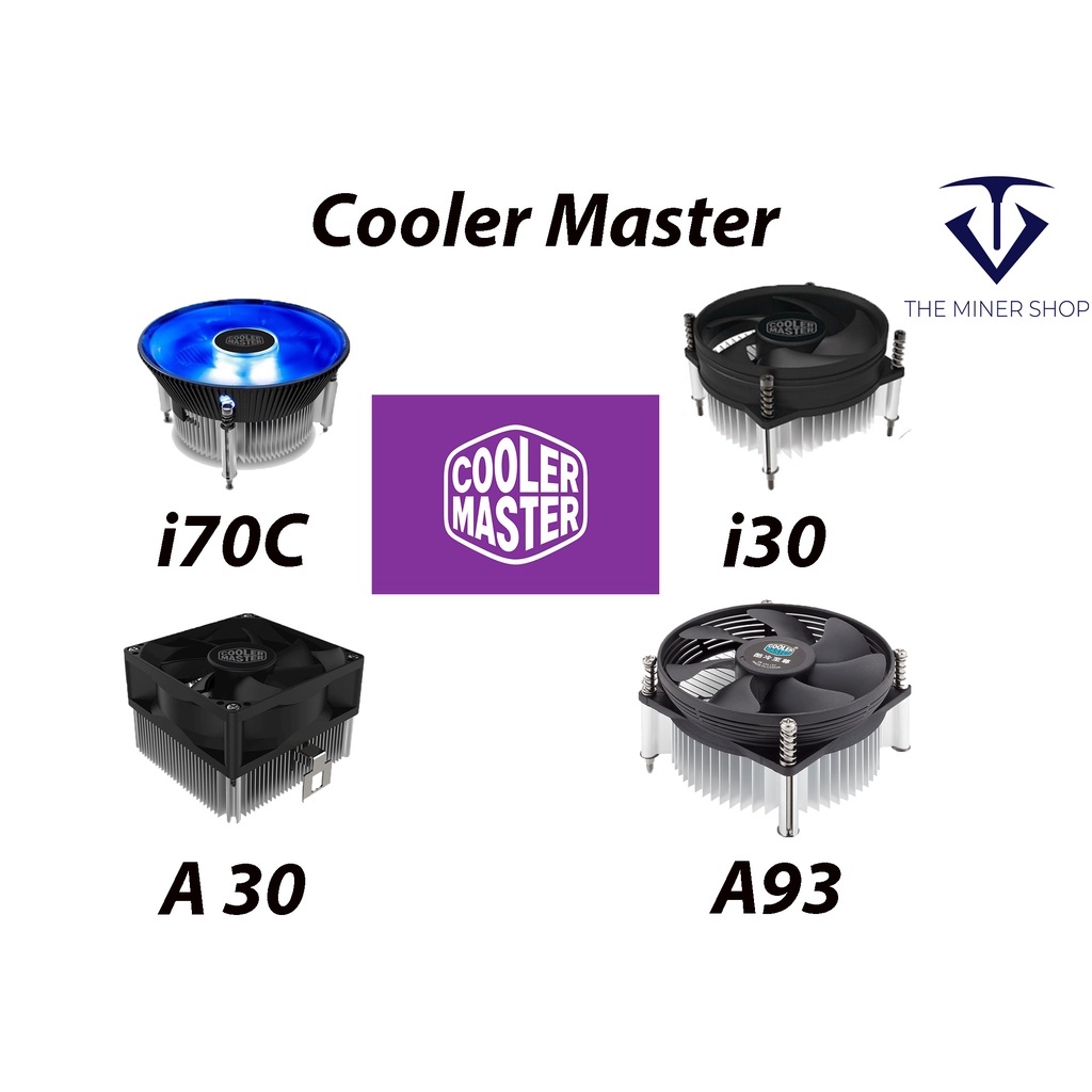 Cooler Master i30 A93 A30 I70C CPU Cooler Intel LGA 775 & LGA 1156/1155 ...