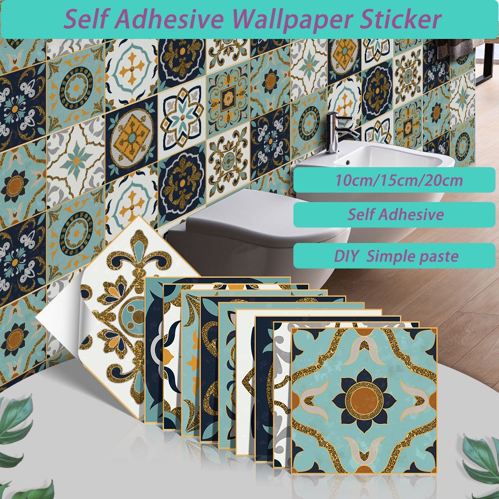 10pcs Professional Self Adhesive Wall Sticker Premium Mosaic Tiles Self