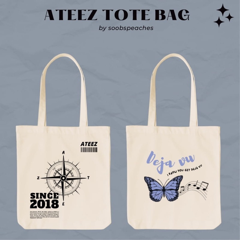 Ateez Aesthetic Tote Bag Shopee Malaysia