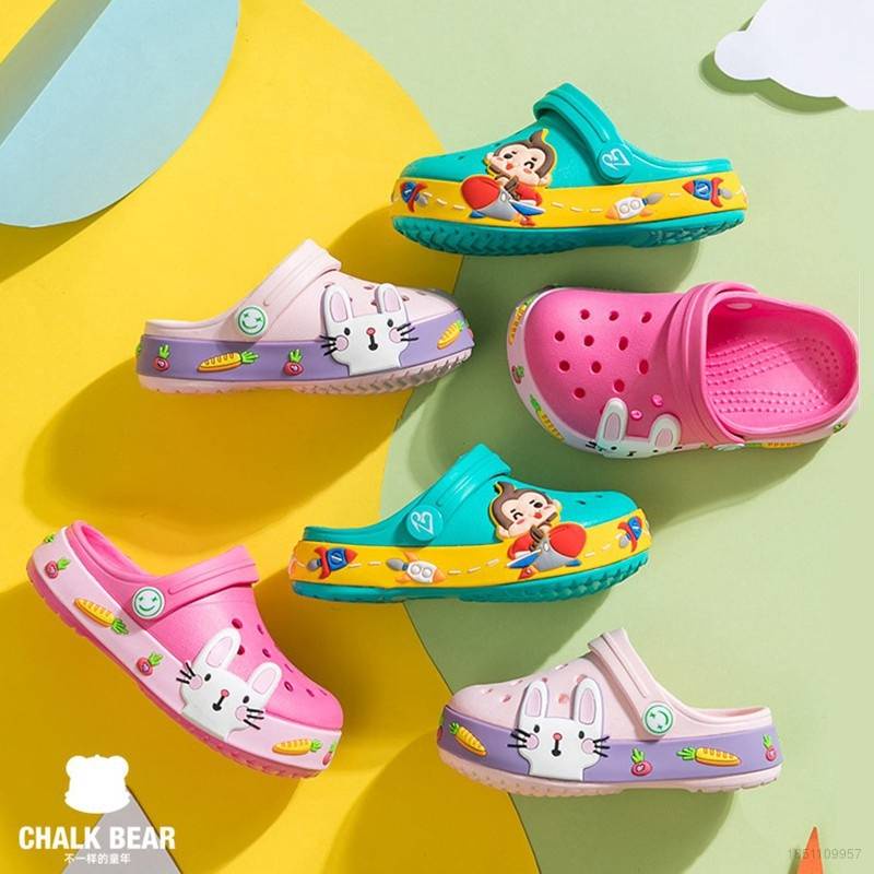 1-6 Years EVA Boy And Girl Cartoon Cute Rabbit Monkey Beach Sandals New ...