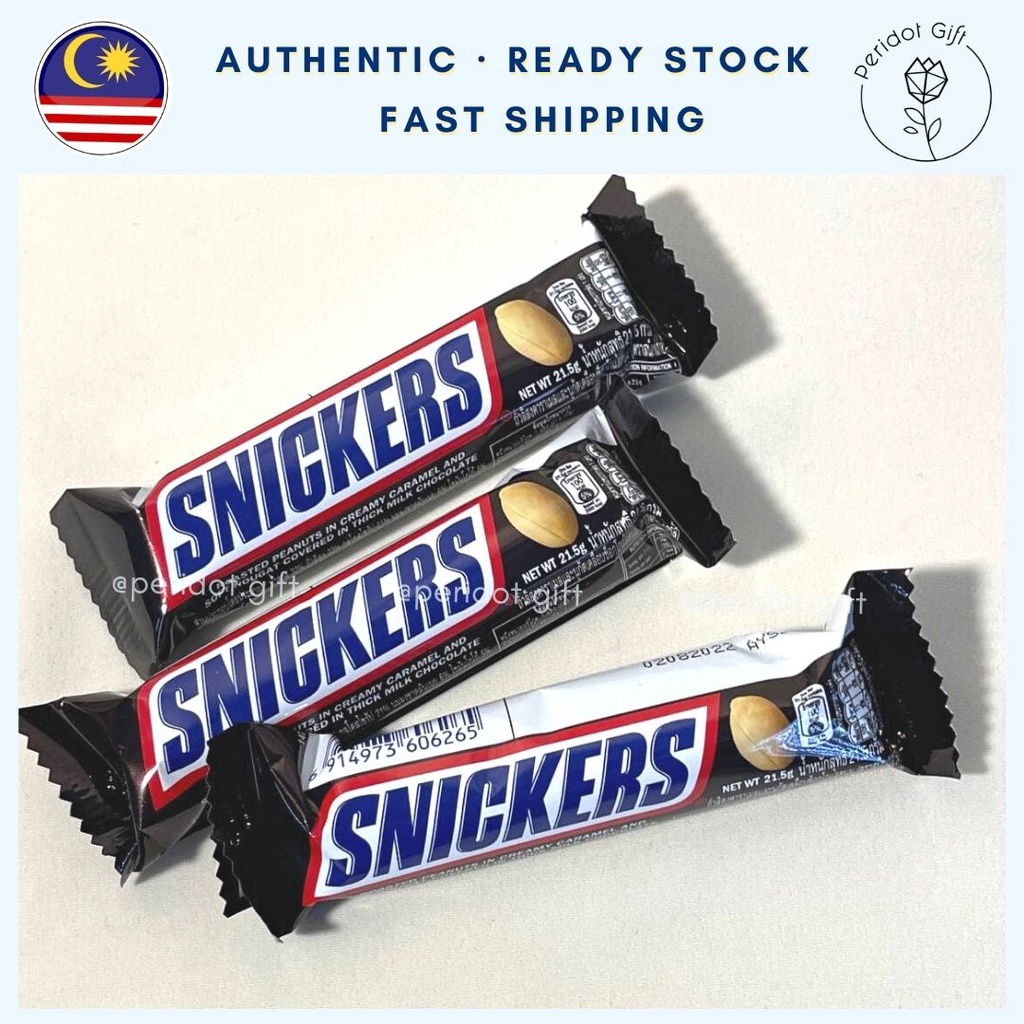 Snickers Chocolates Mini Snickers 21 5g Coklat Halal Shopee Malaysia