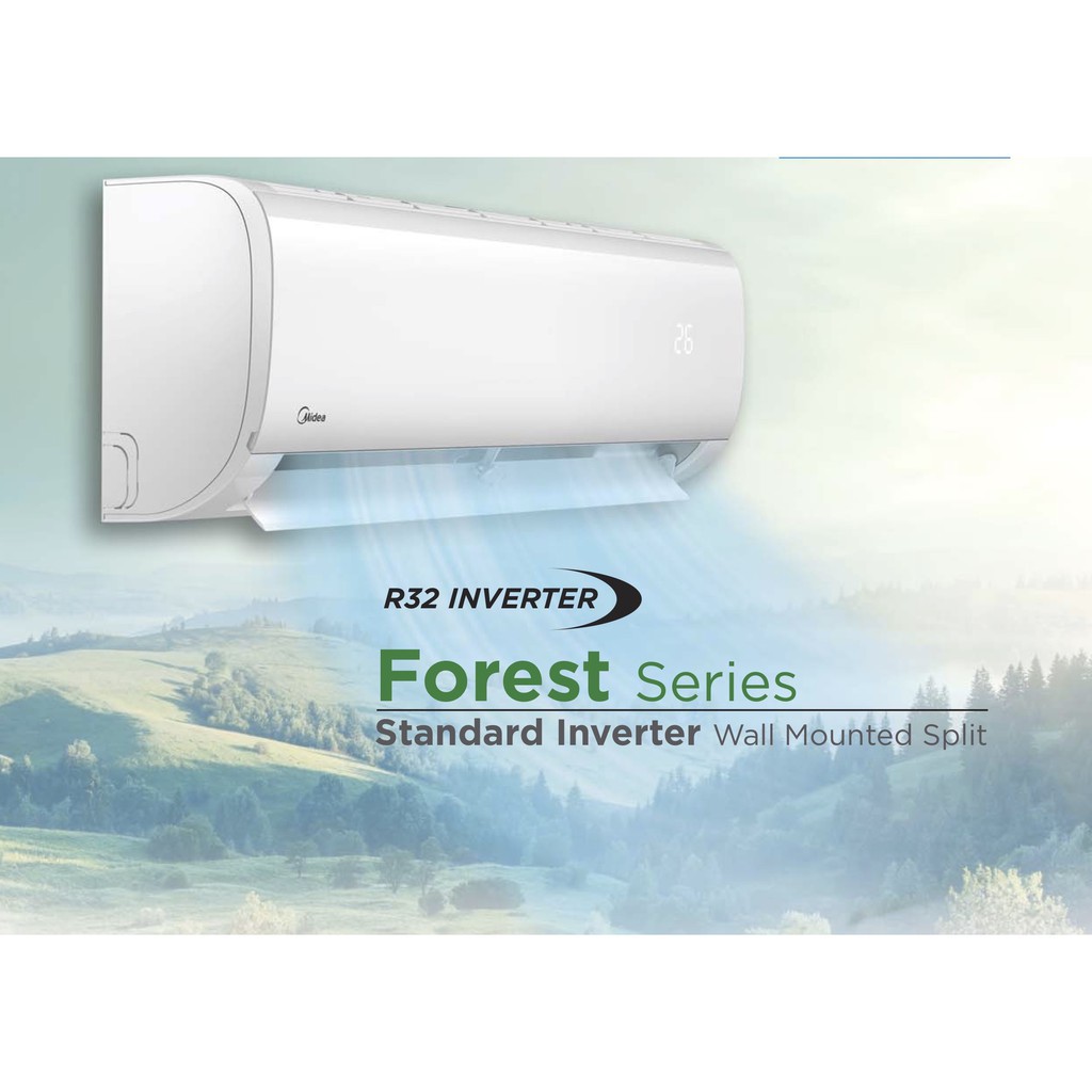MIDEA R32 NON INVERTER 1.5HP FOREST SERIES MSAF-12CRDN8 | Shopee Malaysia