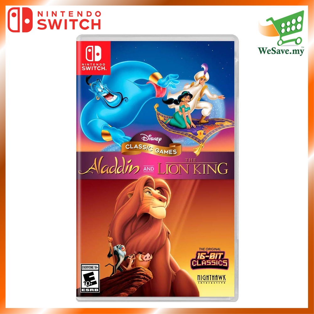 Nintendo Switch Game Disney Classic Games: Aladdin and The Lion