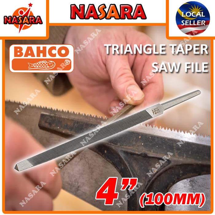 Nasara Bahco 4Inch / 5Inch Triangle Slim Taper Saw File Sharpening ...