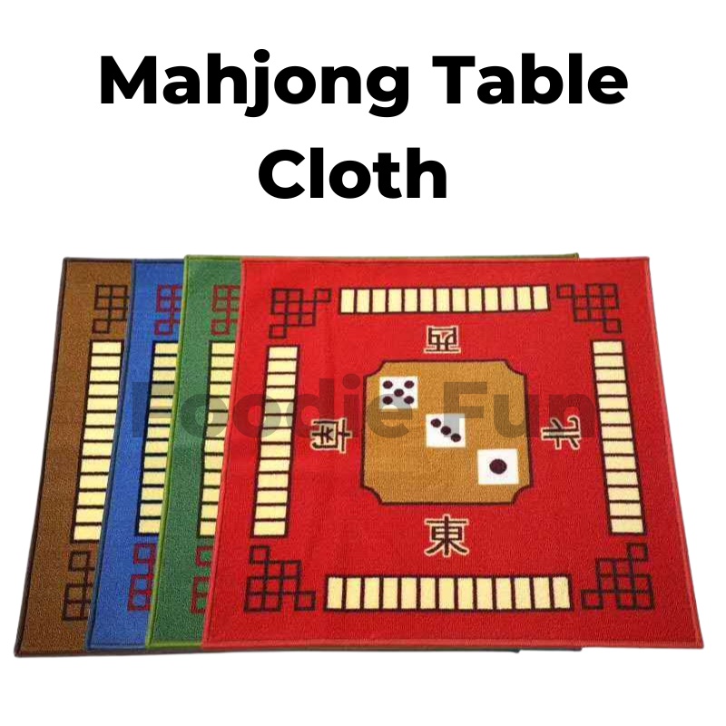 Mahjong Table Cloth Family Party Game Silence Mahjong Table Mat Rub