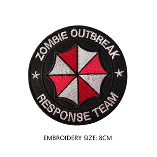 Umbrella Corporation Morale PVC 3D Rubber Badge Military Tactical Patch  Raccoon Logo Corp Police Paintball Insignia
