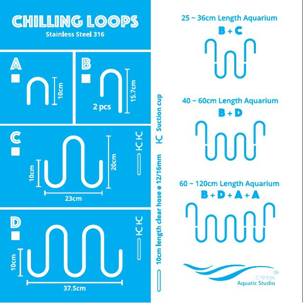 CHIHIROS CHILLING LOOPS AQUARIUM CHILLER (SHRIMP / PLANTED TANK ...
