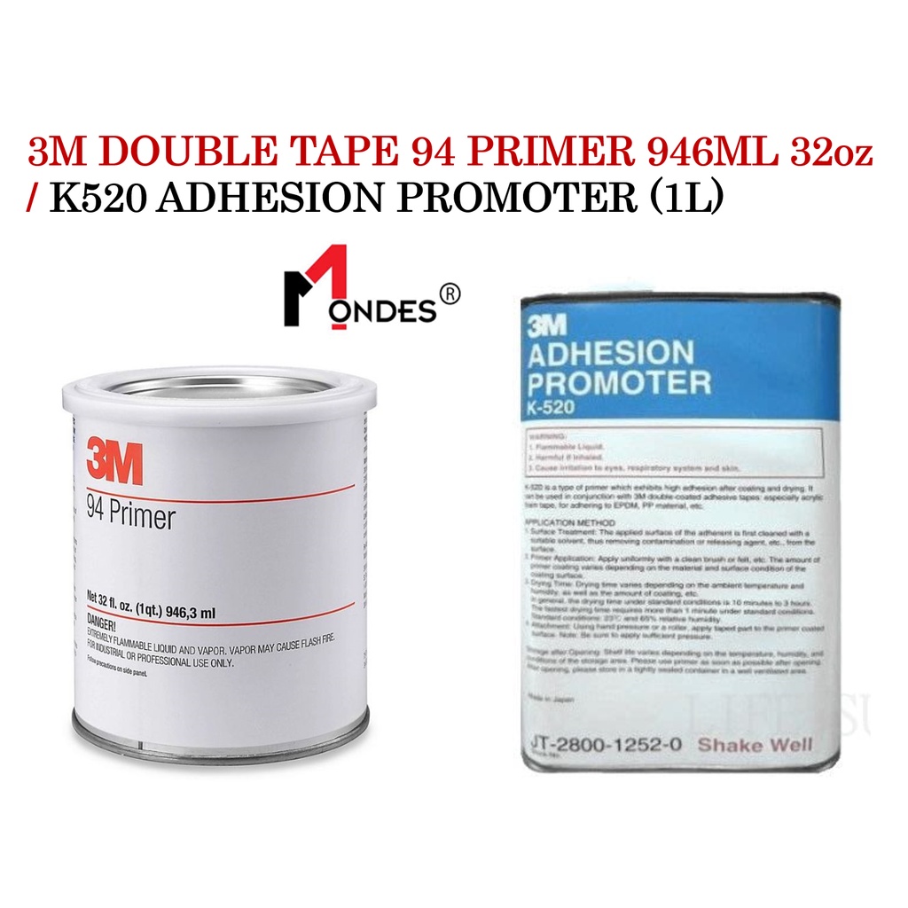 3M Double Tape 94 Primer 946ml 32oz / K520 ADHESION PROMOTER (1L