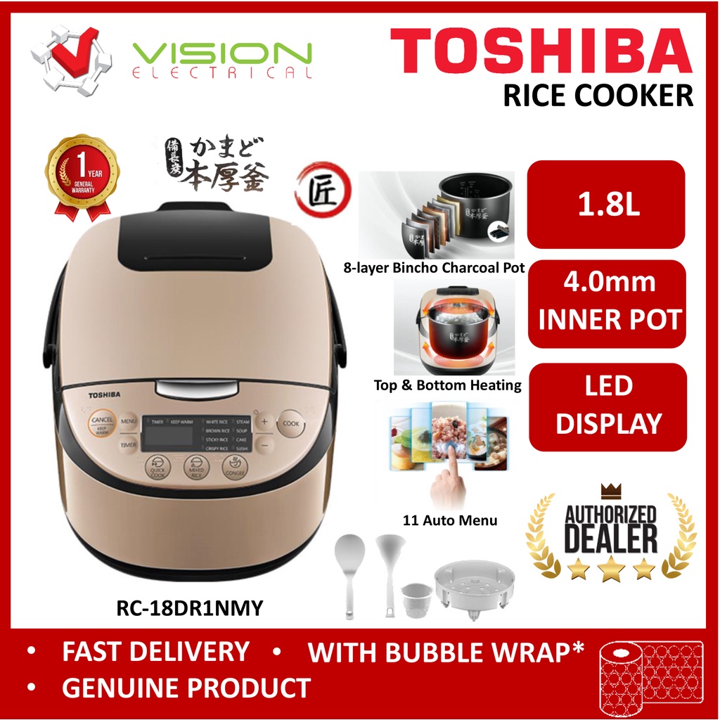 Toshiba RC-18DR1NMY Jar Rice Cooker Digital 1.8L Pot Thick 4.0MM