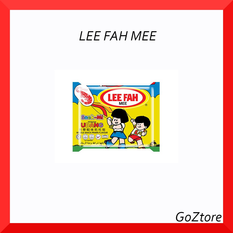 Lee Fah Mee Prawn Snack Mee/ Udang Mi Keropok (1 box = 30pkts)