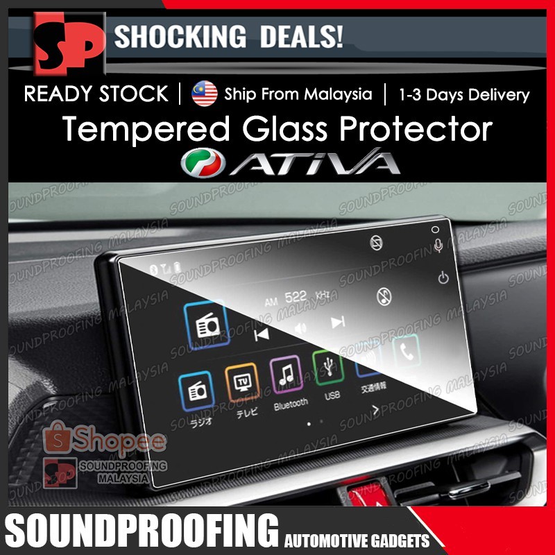 [Original] Perodua ATIVA Head Unit Screen Infotainment Tempered Glass