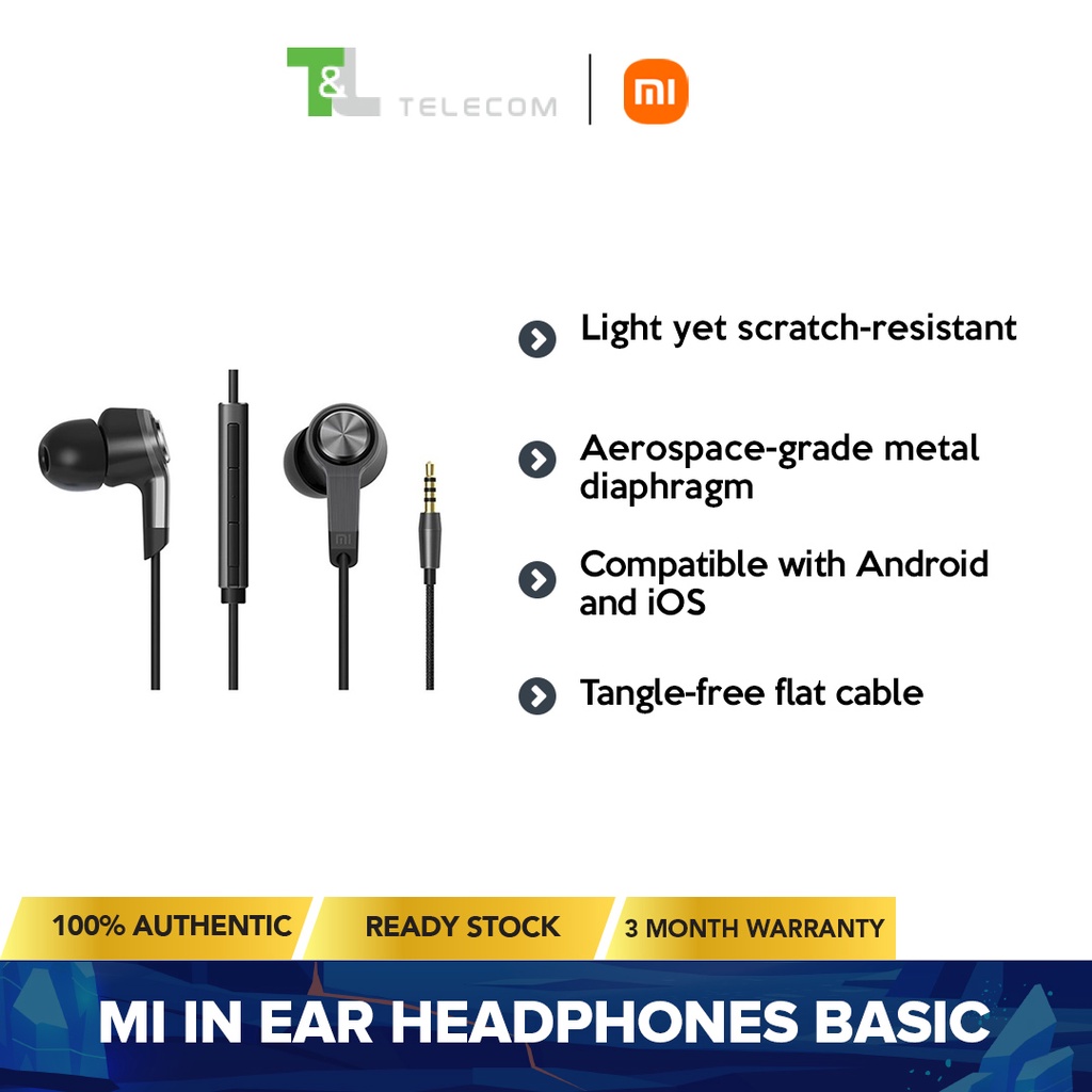 Xiaomi Mi In-Ear Headphones Basic | Brand New | 3 Months Warranty ...
