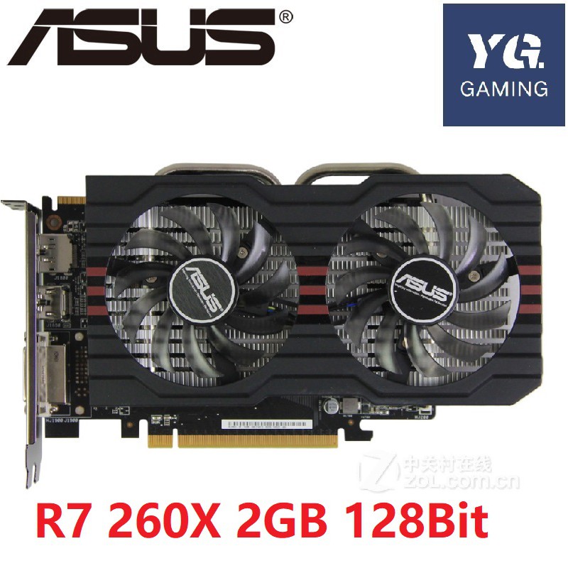 ASUS R7 260X 2GB 128Bit GDDR5 Graphics Cards for AMD Radeon R7260X VGA ...
