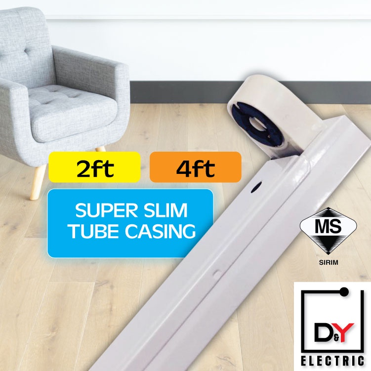 Super Slim LED T8 Casing/Housing/Fitting High Quality Casing | Shopee ...