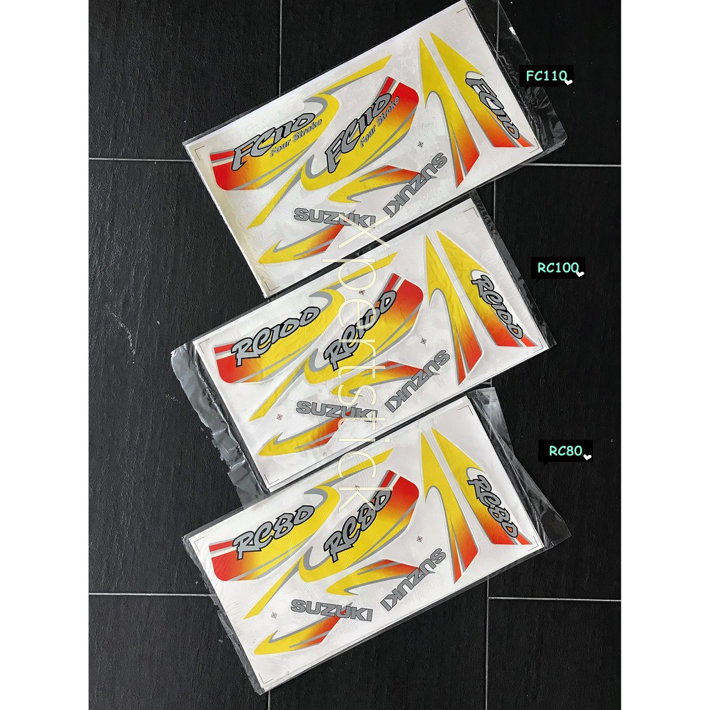 Suzuki RC80 RC100 FC 110 Body Sticker / Stripe (READY STOCK) | Shopee ...
