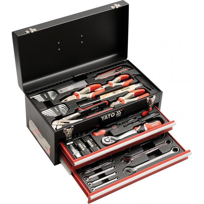 Yato yt-38951 Professional 80pcs tools set with tool box | Shopee Malaysia