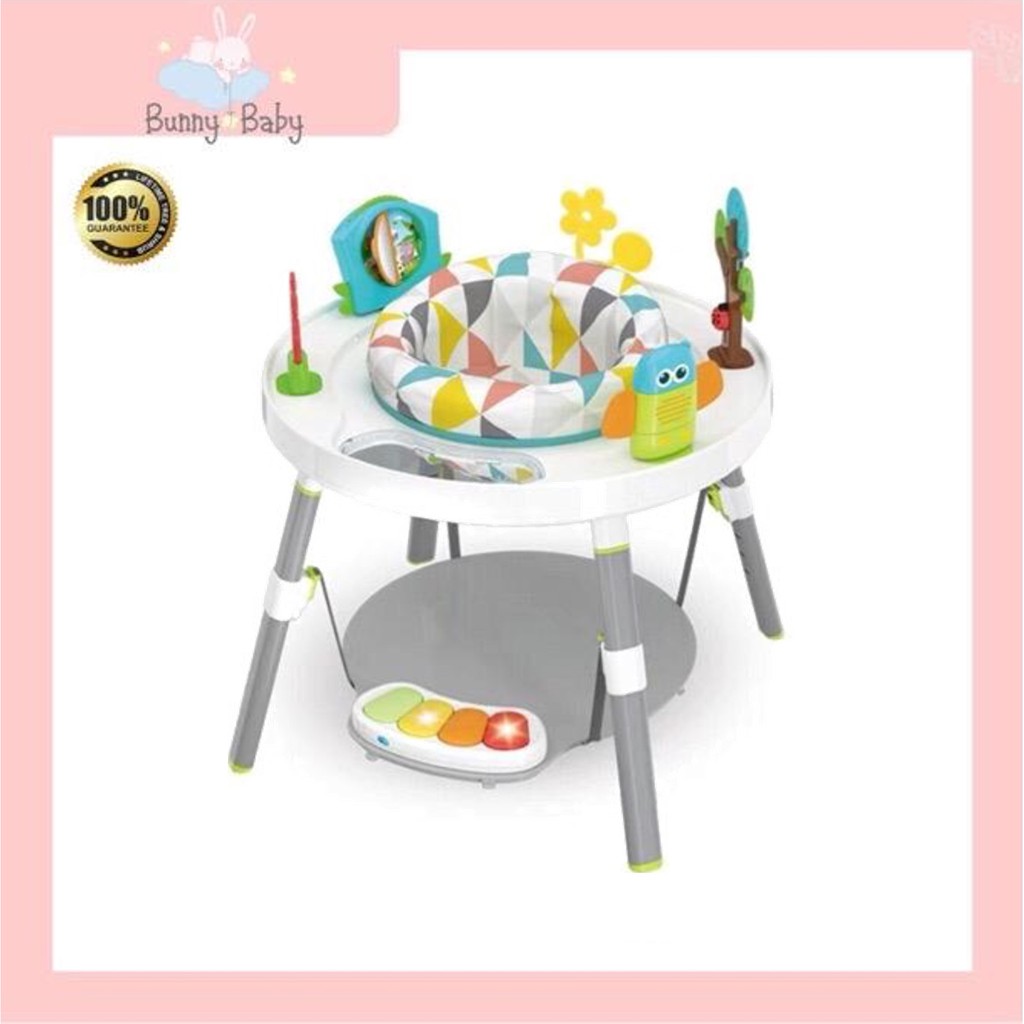 Baby 3 Stage Activity Center Sit Stand Play Table 360 Degree Rotating