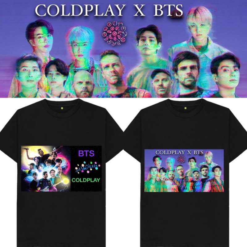 BTS x COLDPLAY BTS YOU ARE MY UNIVERSE SHIRT BTS SHIRT MERCH FAN MADE |  Shopee Malaysia