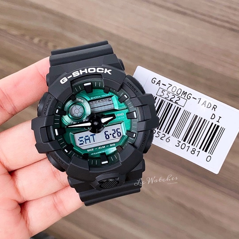 G shock green and black hot sale