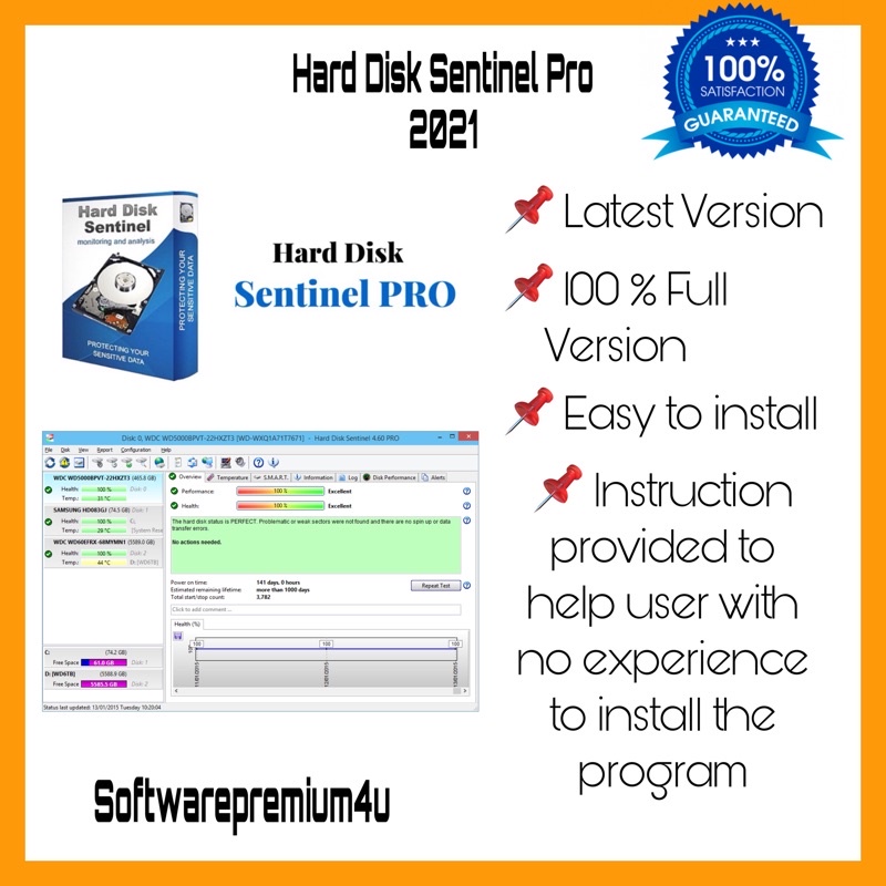 Hard Disk Sentinel Pro 5.70 Build 11973 (2021) | Shopee Malaysia