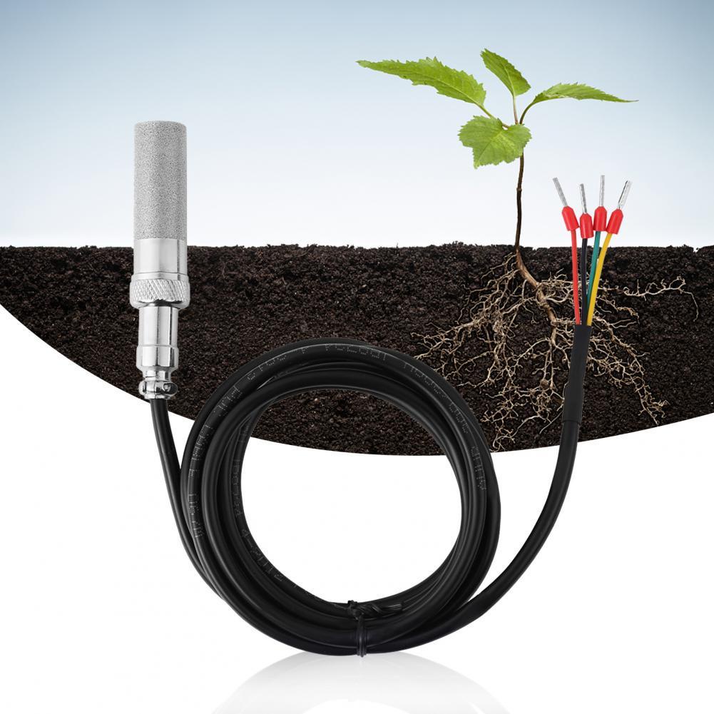 Soil Temperature and Humidity Sensor Probe Soil Moisture Hygrometer ...