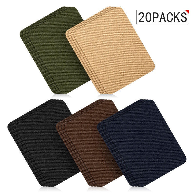 20Pcs Fashion DIY Denim Jean Repair Patches Jeans Iron On Fabric