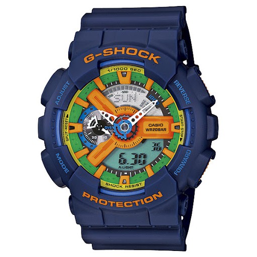 G Shock GA110 Blue Crazy GA 110 Blue Analog G shock blue G shock autolight jam tangan g shock watch g shock biru