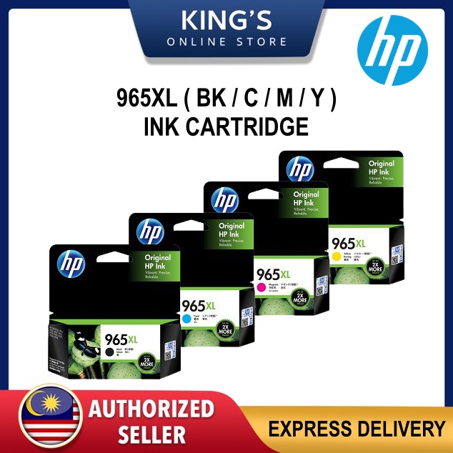 HP 965 XL Black Cyan Magenta Yellow Original Ink Cartridge for HP ...