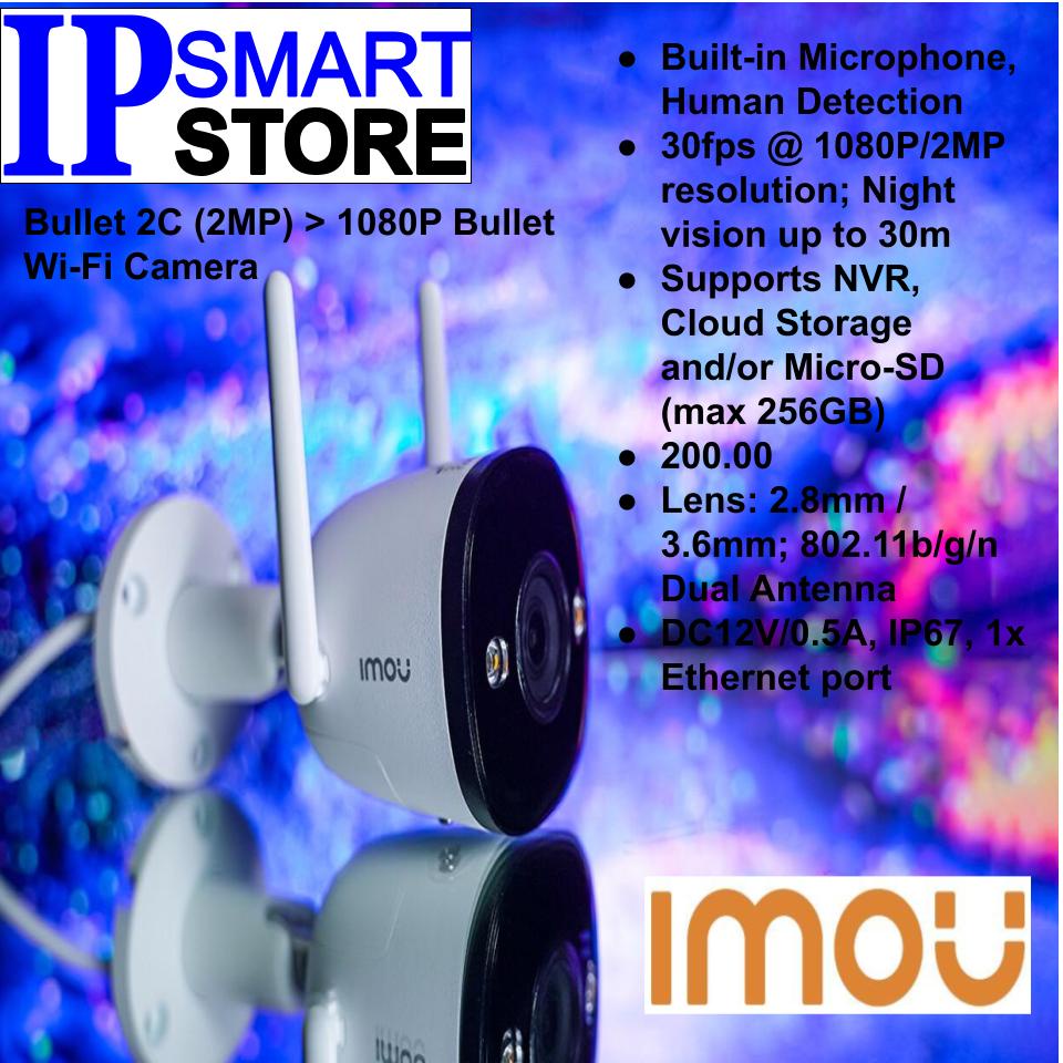 Bullet 2C > 1080P/4MP Bullet WiFi Camera(IMOU BULLET 2C) Shopee Malaysia