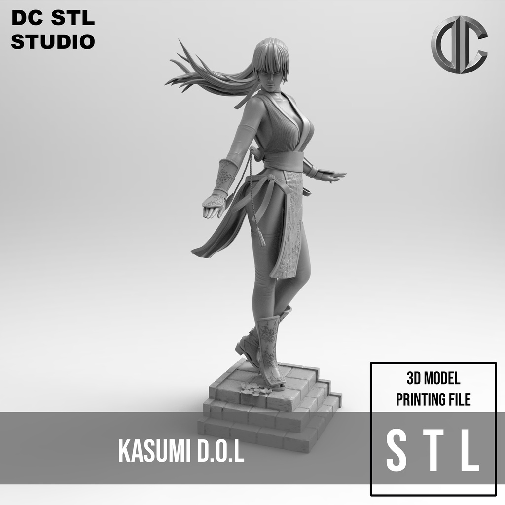 B184 games character design hot kasumi ninja dol stl 3d model design