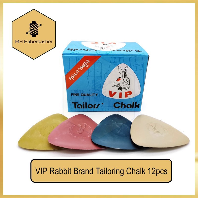 12pcs Thailand VIP Rabbit Tailoring Chalk / Kapur Jahit | Shopee Malaysia