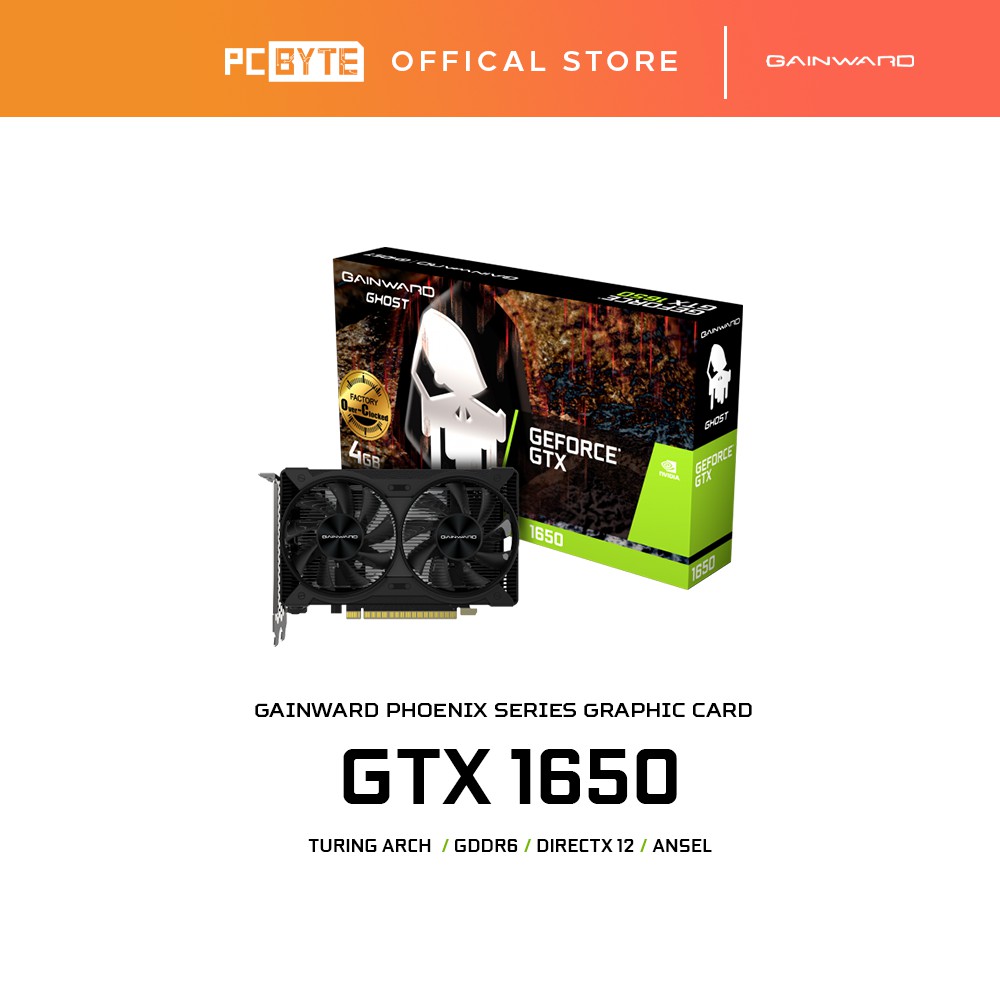 Gainward NVIDIA GeForce GTX 1650 GHOST 4GB GDDR6 Graphic Card