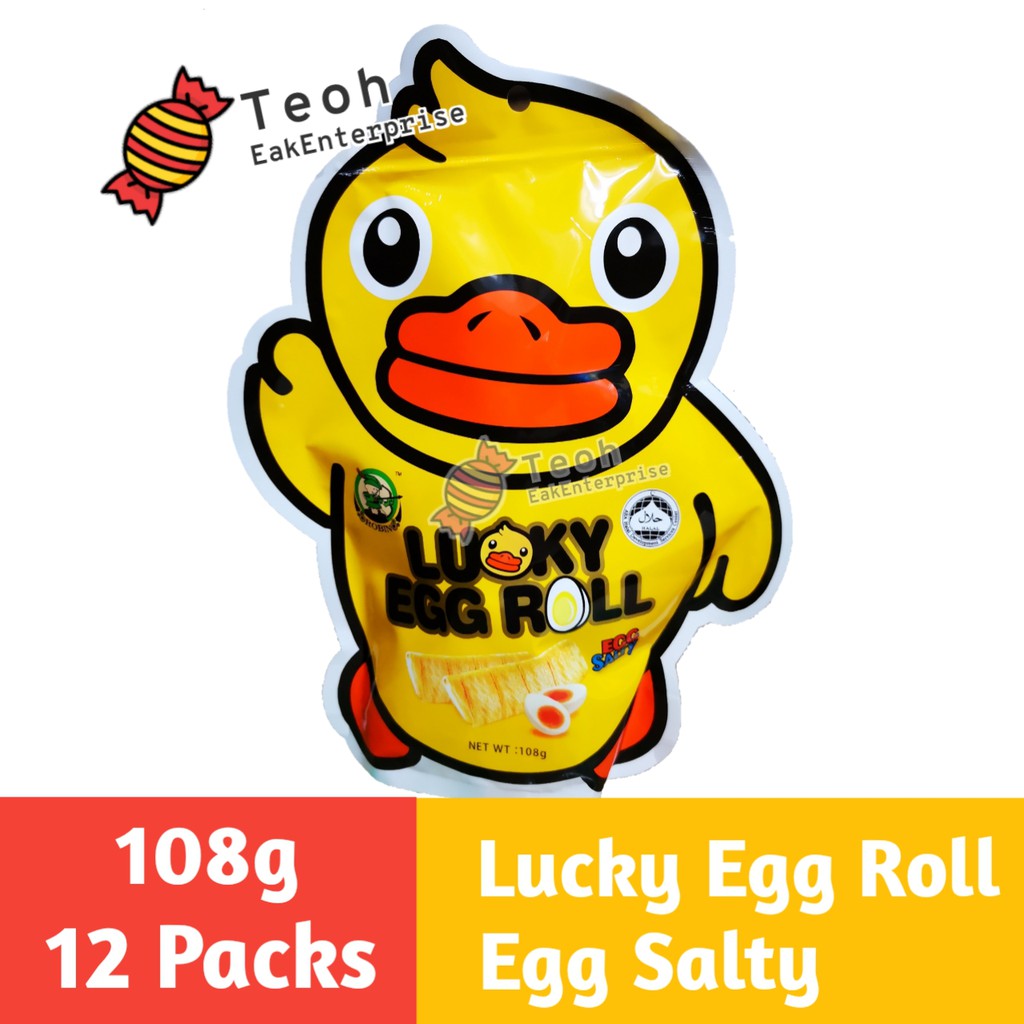 Lucky Egg Roll Salt Egg 108g Shopee Malaysia
