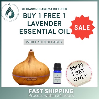 FREE 100% Pure Lavender Essential oil / 550ml diffuser/ 精油香薰机