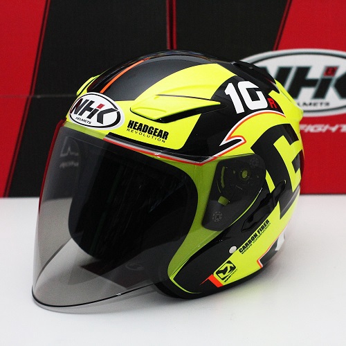 NHK Helmets R1 v2.0 G10 (Yellow Flo/Black Glossy D-Ring) | Shopee Malaysia