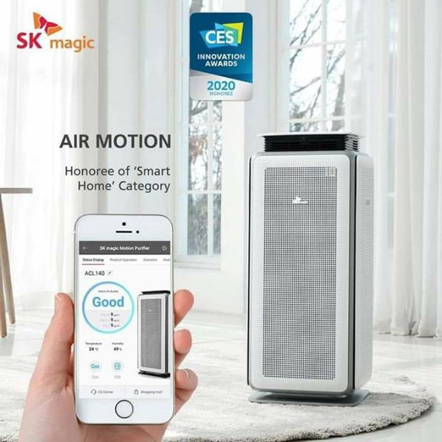 SK magic Air Purifier MOTION HEPA Humidifier Anti Odor Anti Bacteria Energy Saving Free Installation Delivery Shopee Malaysia