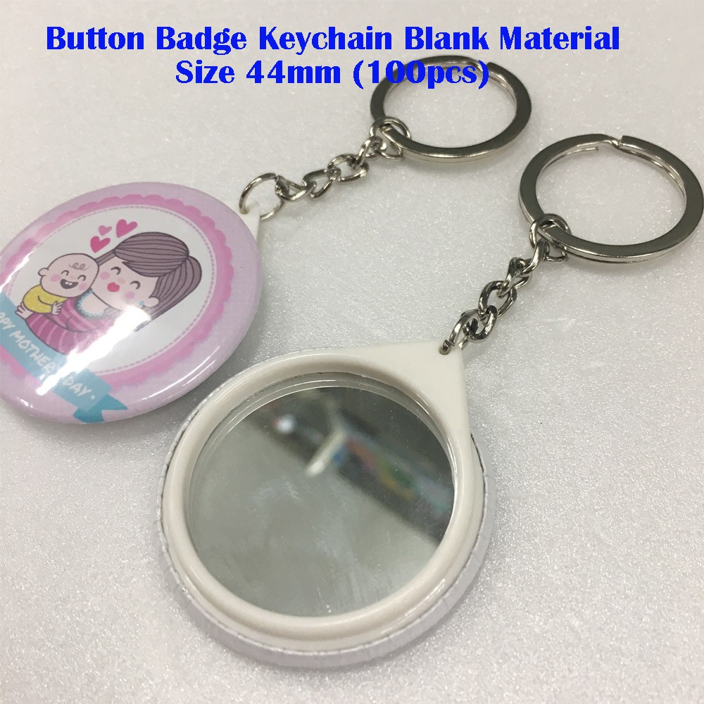 44mm Keychain Button Badge Mirror Wholesaler in Malaysia - Onebadge