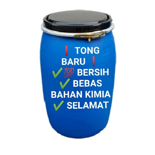 Baru Tong Drum Biru 214 Liter Shopee Malaysia 5814