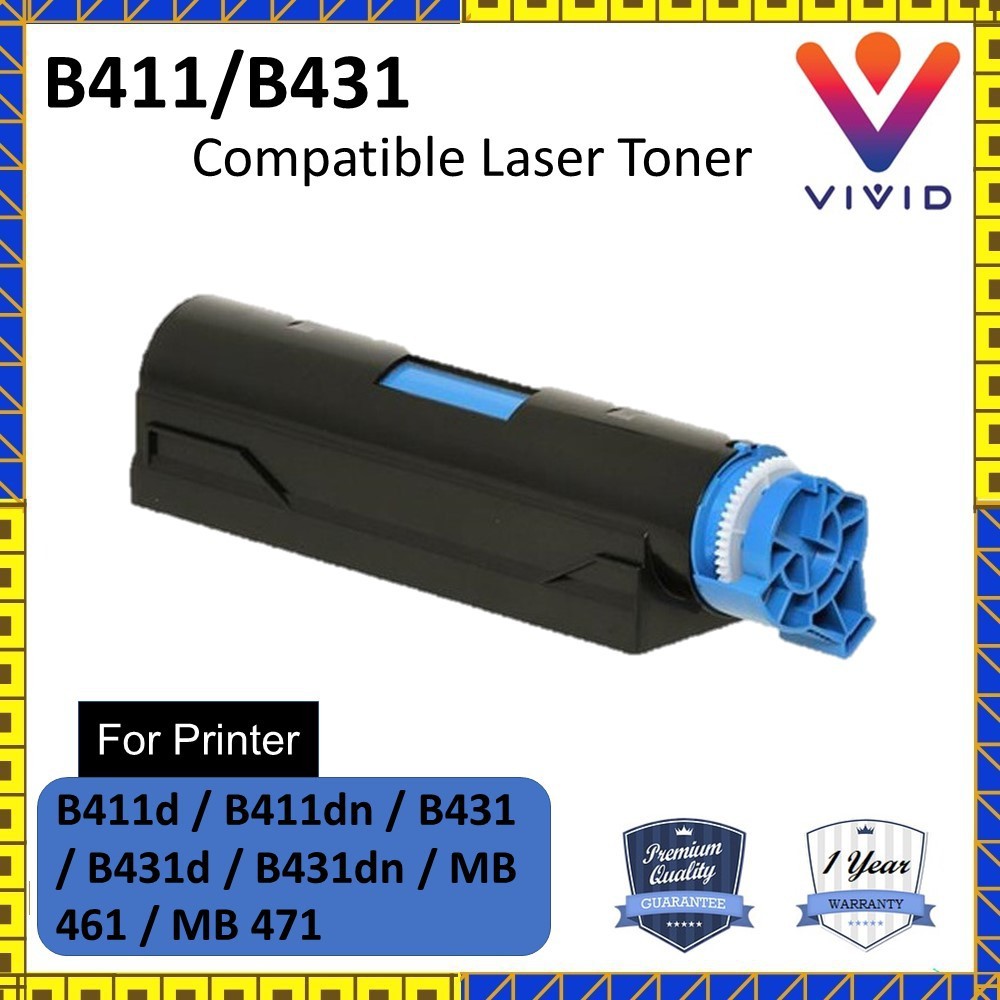 Compatible B411/B431 & B411/B431H Printer Toner For OKI B411d / B411dn ...