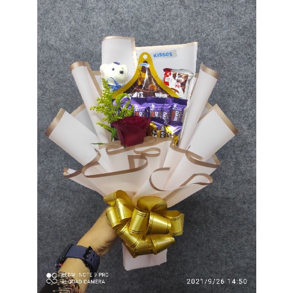 Bouquet bajet coklat bakul/ free kad ucapan