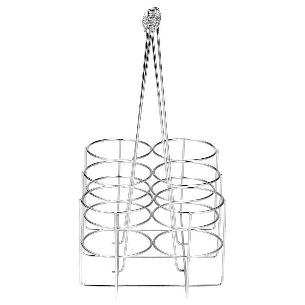 6 Bottle Beer Holder Party Beer Basket Rack Wine Caddy Stand for BBQ